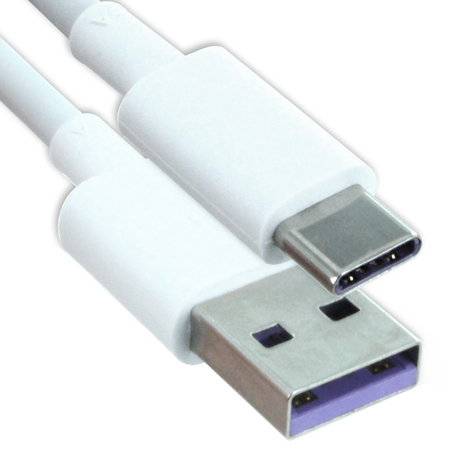 huawei ap71 / hl-1289 кабел за бързо зареждане / кабел за данни usb type-c бял