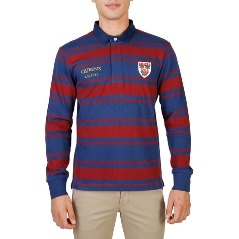 herren polo oxford university rot s