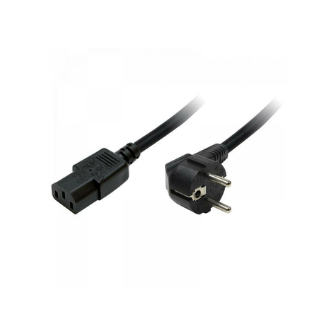 Захранващ кабел logilink, черен, 1,8 м, щепсел schuko -> контакт за студен уред