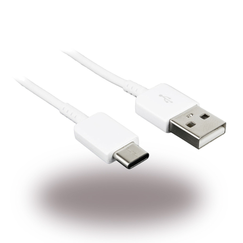 samsung ep-dg970bwe кабел за бързо зареждане / кабел за данни usb към usb тип c 0,8 м бял