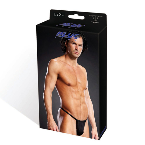 Blue Line Performance Microfiber V-String Black L/ Xl