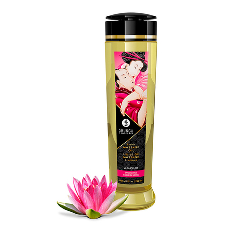 shunga масажно масло amour (сладък лотос) 240ml