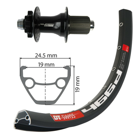 H-Wheel 27.5 Xlc 6-Hole..Sz Ta 12 32l