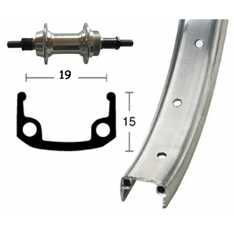 колело 28x1.3/8schr.zkr.silb.rigid 36l