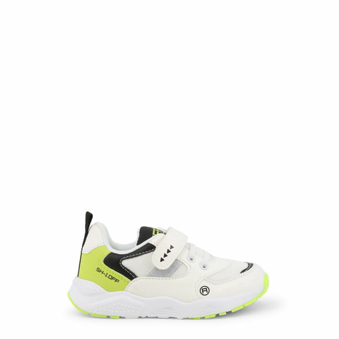 schuhe & sneakers & kinder & shone & 10260-021_white-yellow & weiß