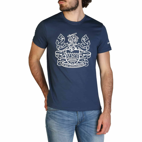 Bekleidung & T-Shirts & Herren & Aquascutum & Qmt002m0_01 & Blau