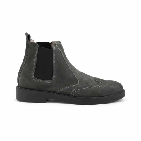 schuhe & stiefeletten & herren & duca di morrone & 400d_camoscio_grigio & grau