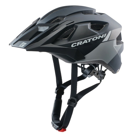 велосипедна каска cratoni allride (mtb) размер l/xl (57-62cm) черна/сива матова