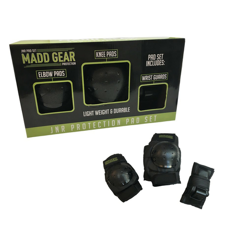 комплект протектори madd gear black, gr. s junior