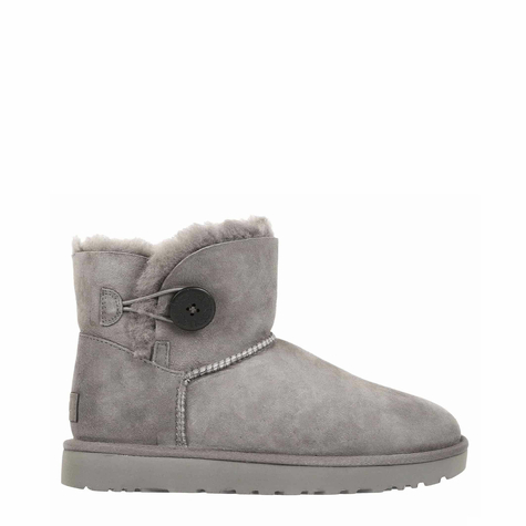 Schuhe & Stiefeletten & Damen & Ugg & Mini_Bailey_Button_Ii_1016422_Grey & Grau