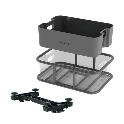 Системна кутия racktime boxit small 2.0 45,5x32x18cm, черна, 13ltr, snapit 2.0