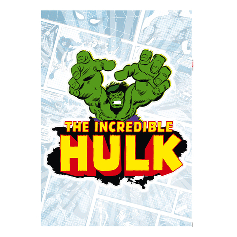Татуировка на стена - Hulk Comic Classic - размер 50 x 70 cm