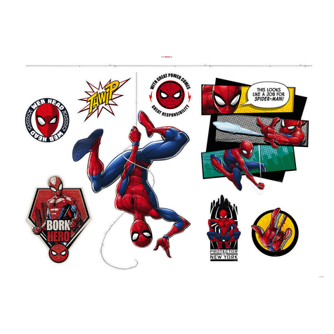 Татуировка на стена - Spider-Man Web Head - Размер 100 x 70 cm