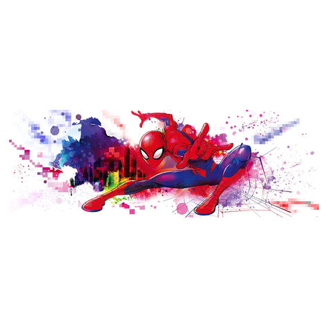Paper Wallpaper - Spider-Man Graffiti Art - Размер 368 x 127 cm