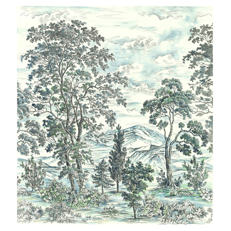 Нетъкани тапети - Highland Trees - размер 250 x 280 cm