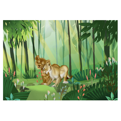 Нетъкани тапети - Lion King Love - размер 400 x 280 cm