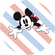 Self-Adhesive Non-Woven Wallpaper / Wall Tattoo - Mickey Hang In There - Size 125 X 125 Cm