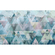 Non-Woven Wallpaper - Triangles Blue - Size 400 X 250 Cm