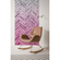 Non-Woven Wallpaper - Herringbone Pink Panel - Size 100 X 250 Cm